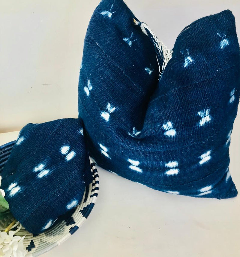 Indigo/Bogolan cushion cover